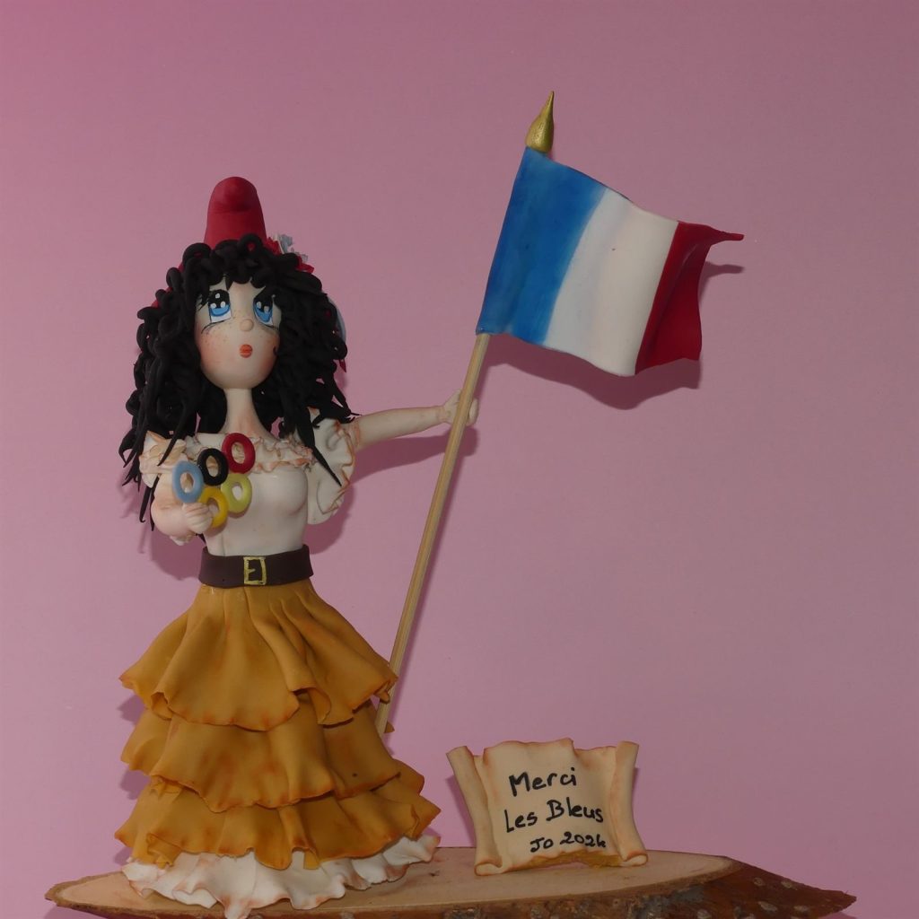 Figurine en porcelaine froide réalisée à la main