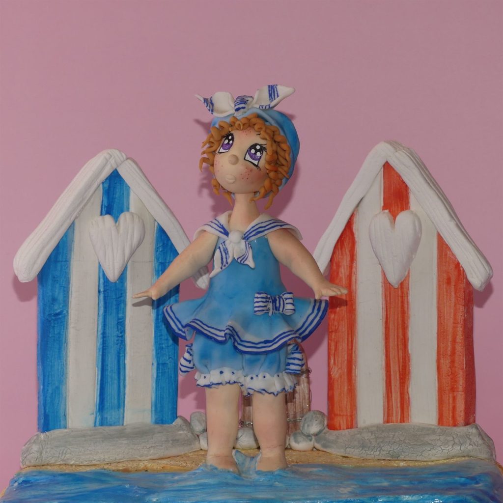Figurine en porcelaine froide réalisée à la main