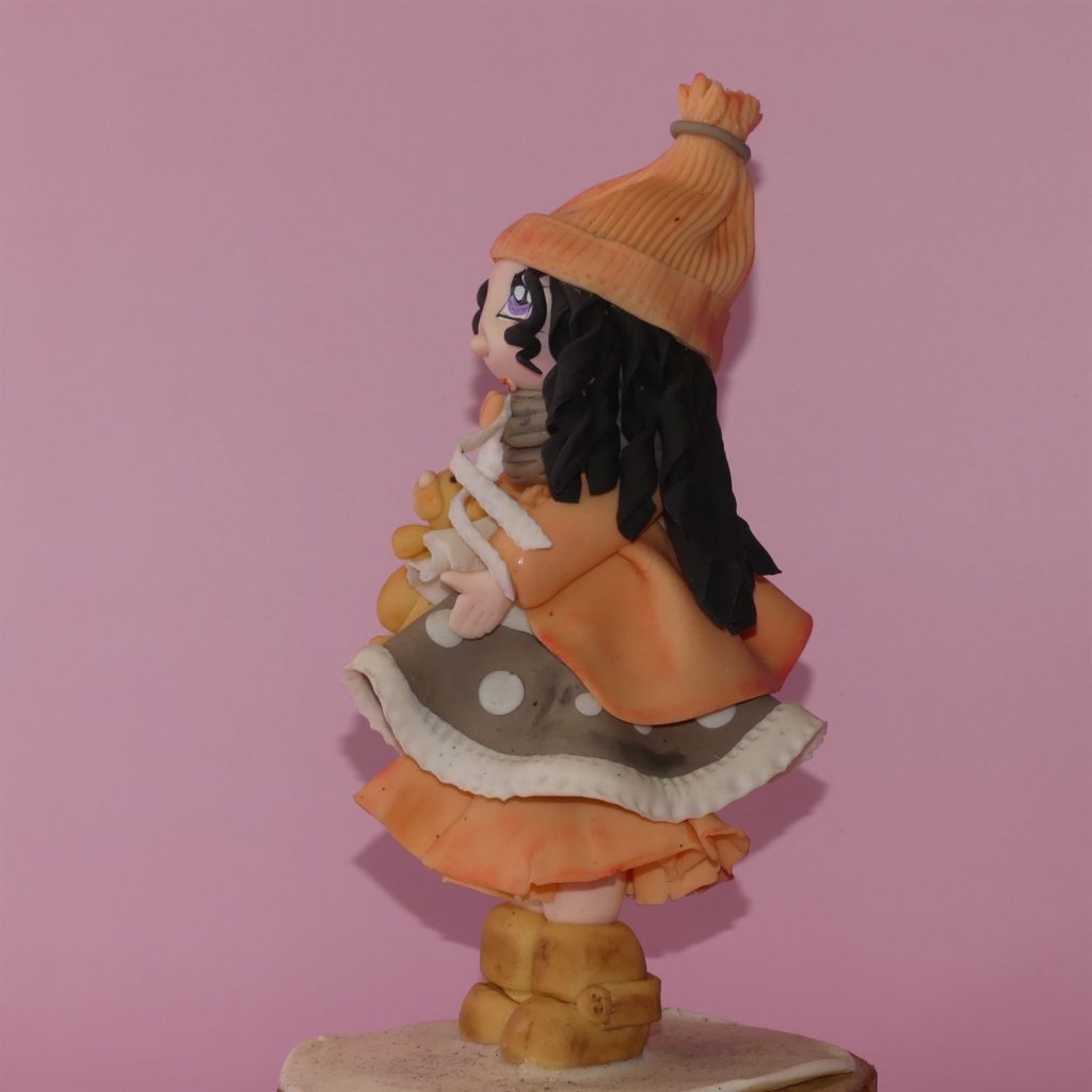 Figurine en porcelaine froide réalisée à la main