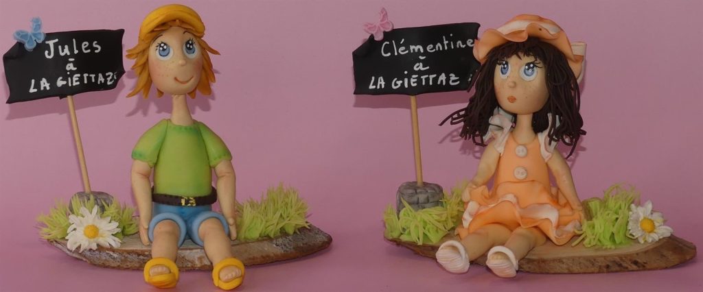 Figurine en porcelaine froide réalisée à la main