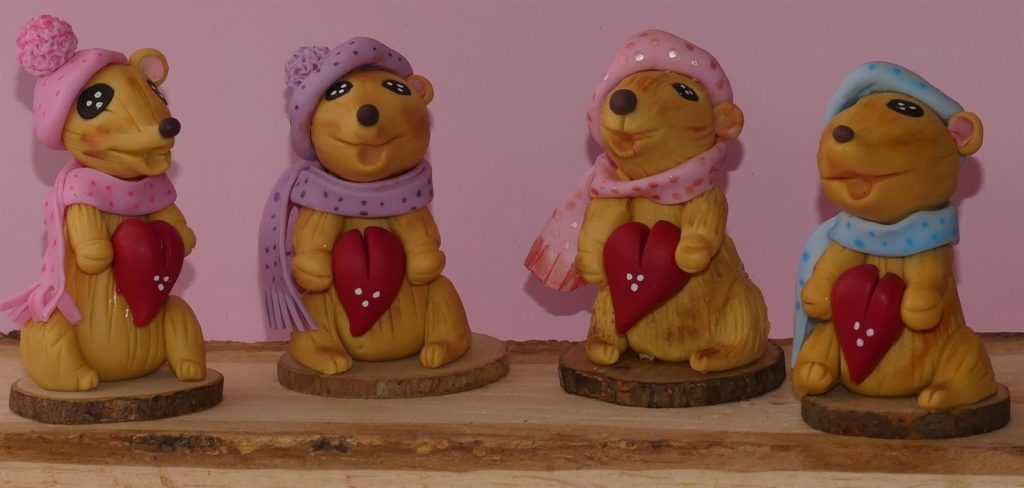 Figurine en porcelaine froide réalisée à la main