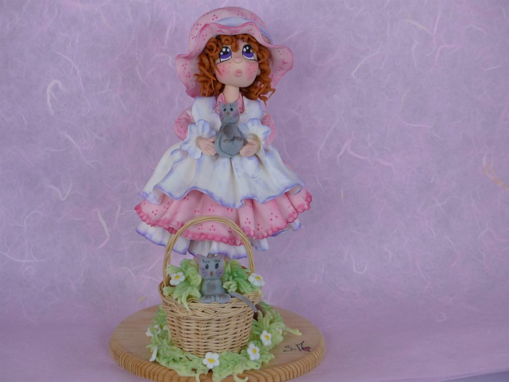 Figurine en porcelaine froide réalisée à la main